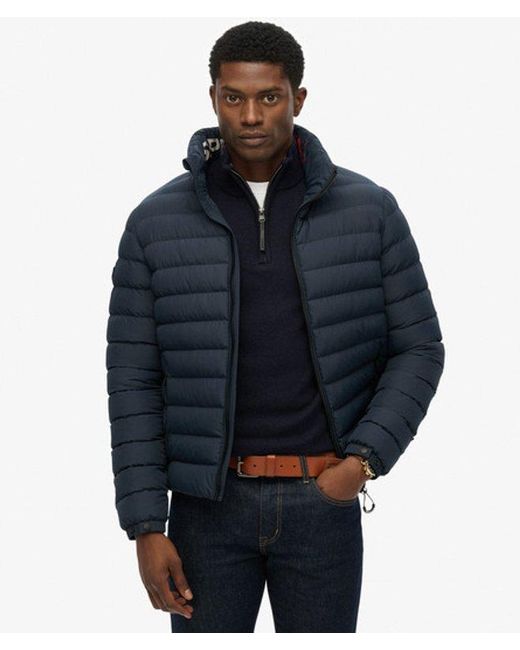 Superdry Blue & Co Fuji Printed Padded Jacket for men