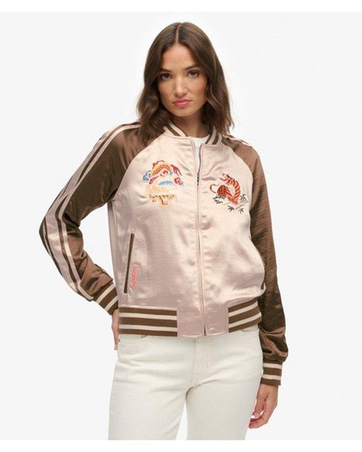 Superdry Natural & Co Suikajan Embroidered Bomber