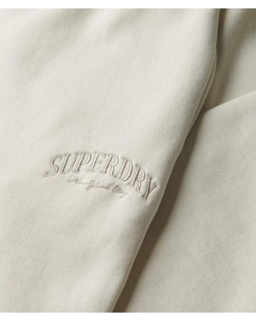 Superdry White Country Club Cuff Joggers