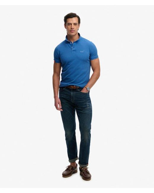 Superdry Blue & Co Vintage Destroy Polo Shirt for men