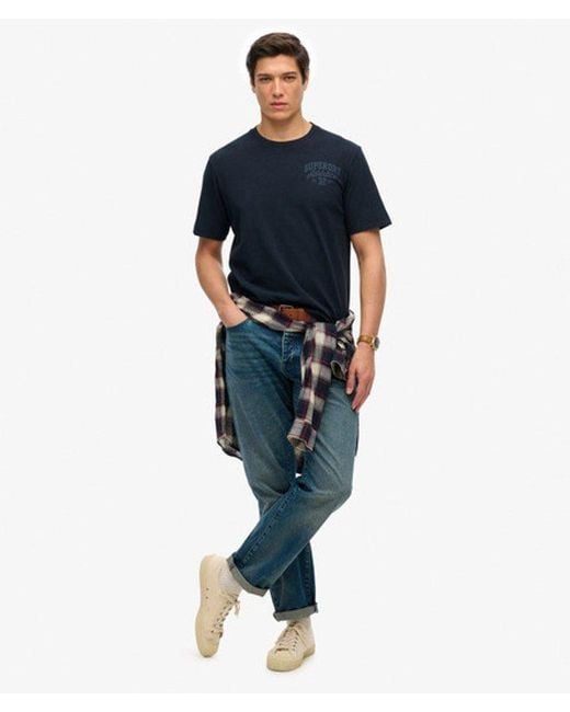 Superdry Blue & Co Vintage Athletic Essential Graphic T-shirt for men