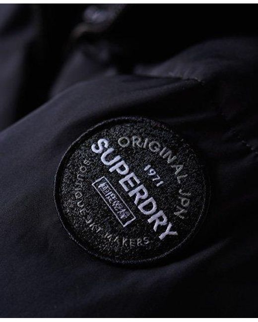 Superdry Blue Cocoon Jacket Graphite