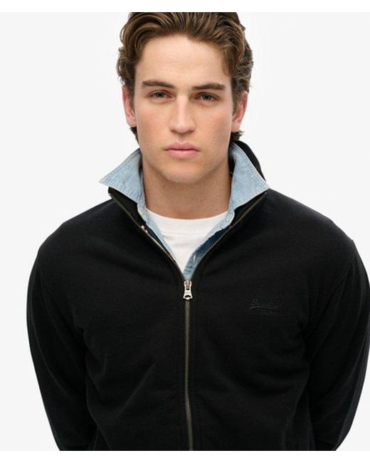 Superdry Black & Co Essential Logo Track Top for men