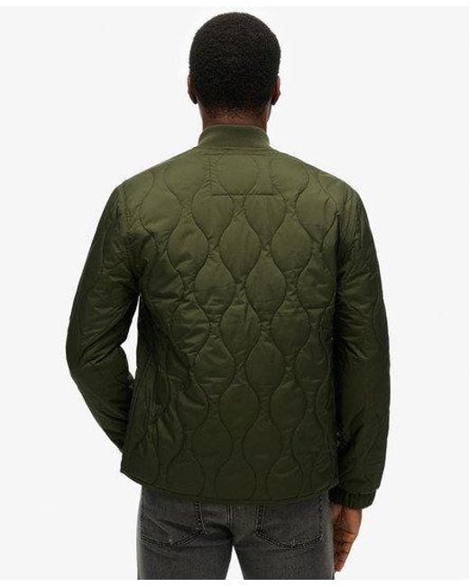 Superdry Green Surplus Quilted Liner Jacket for men