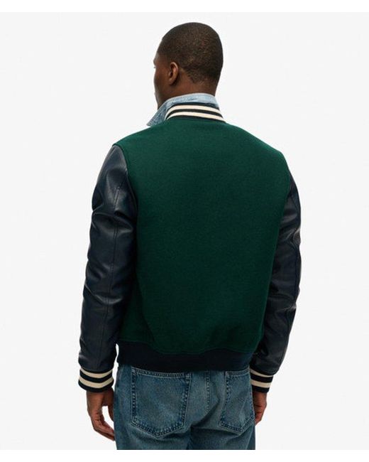 Superdry Green & Co College Bomber Jacket for men
