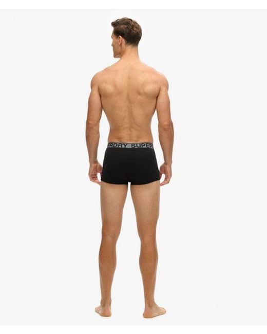 Superdry White Organic Cotton Trunk Triple Pack for men