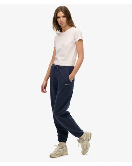 Superdry Effen joggingbroek in het Blue