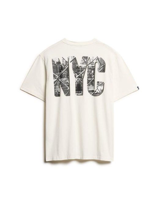 Superdry White & Co Photographic Skate Loose T-shirt for men