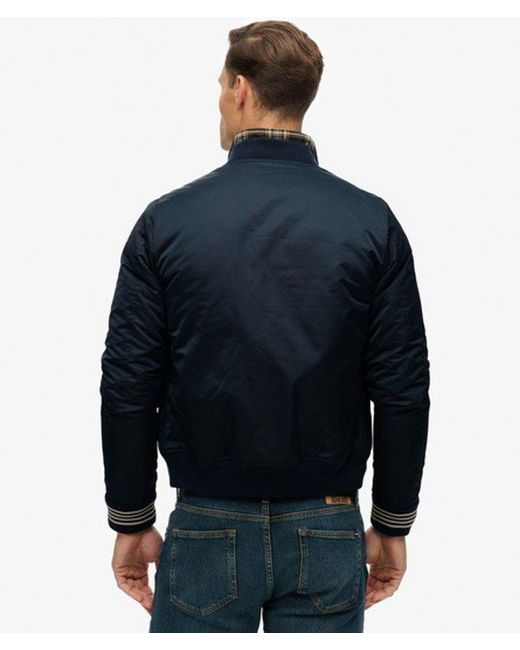 Superdry Blue & Co Athletic Varsity Bomber Jacket for men