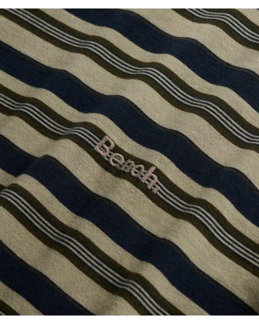 Superdry Green Bench X & Co Bench Boxy Stripe T-shirt for men