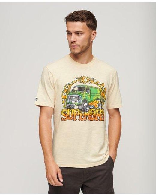 Superdry Green Motor Retro Graphic T-shirt for men
