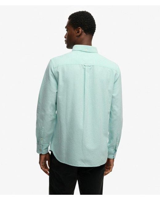 Superdry Green & Co Preppy Oxford Long Sleeve Shirt for men