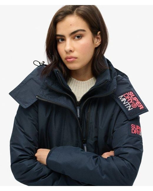 Superdry Blue & Co Hooded Mountain Windbreaker Jacket