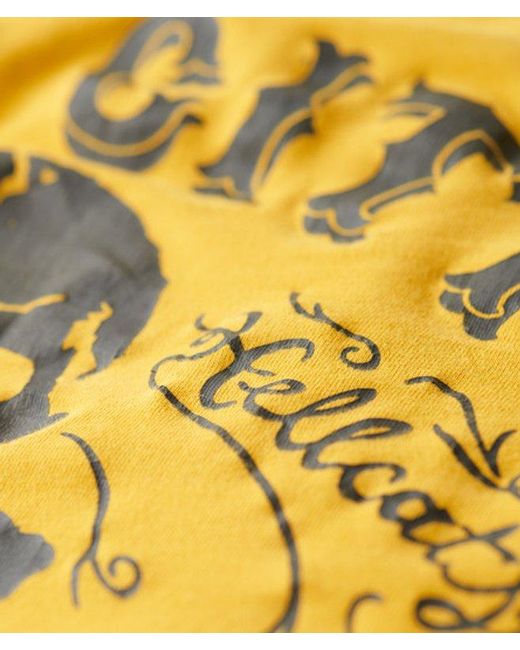 Superdry Yellow & Co Oversized Lo-fi Punk Graphic T-shirt