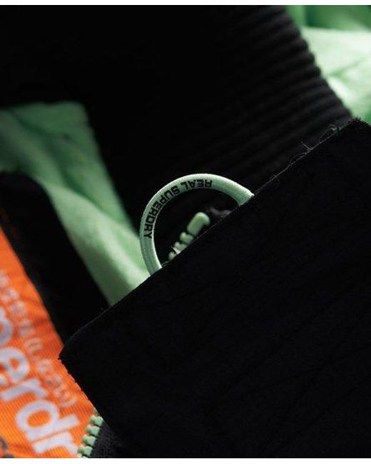Superdry Black Arctic Windcheater Jacket /Peppermint