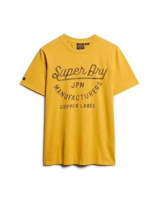 Superdry Orange Copper Label Script T-shirt for men