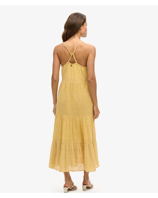 Superdry Metallic & Co Vintage Lace Cami Maxi Dress