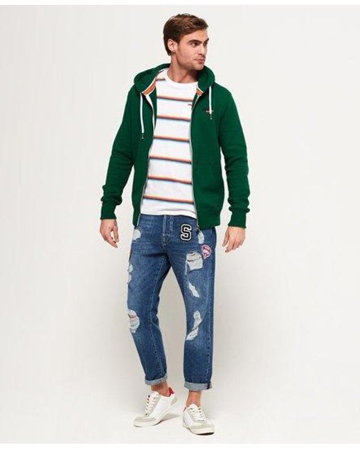 Superdry Green Label Zip Hoodie Track for men