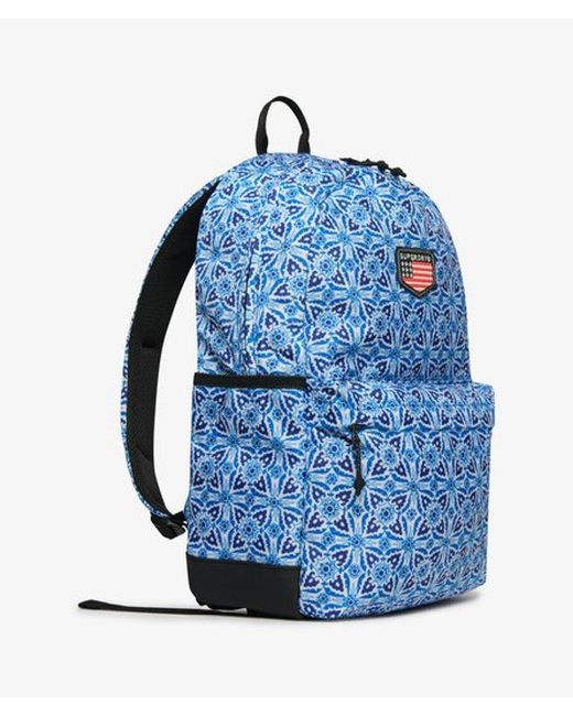 Superdry Blue Classic Patch Montana Backpack