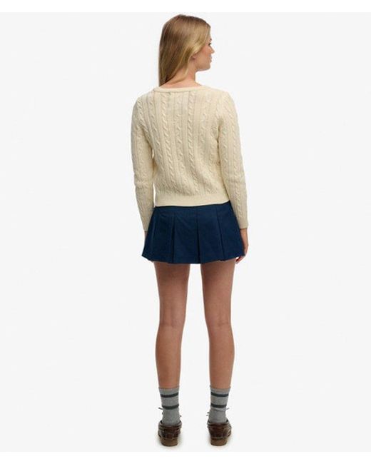 Superdry Blue & Co Mini Pleated Skort