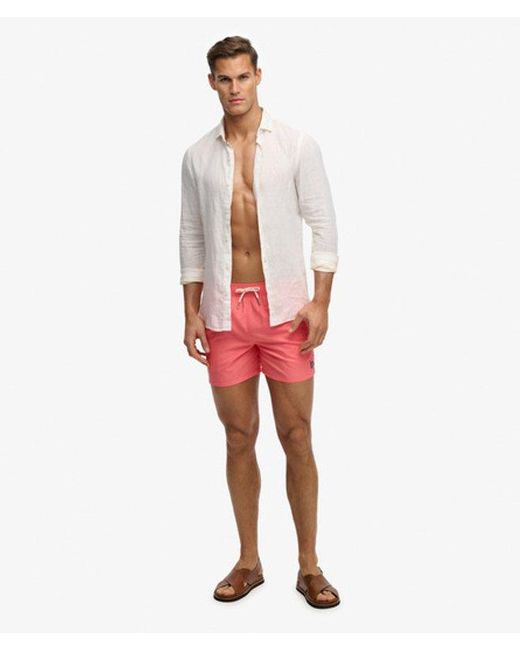 Superdry & Co Embroidered Logo 15- Inch Swim Shorts for men