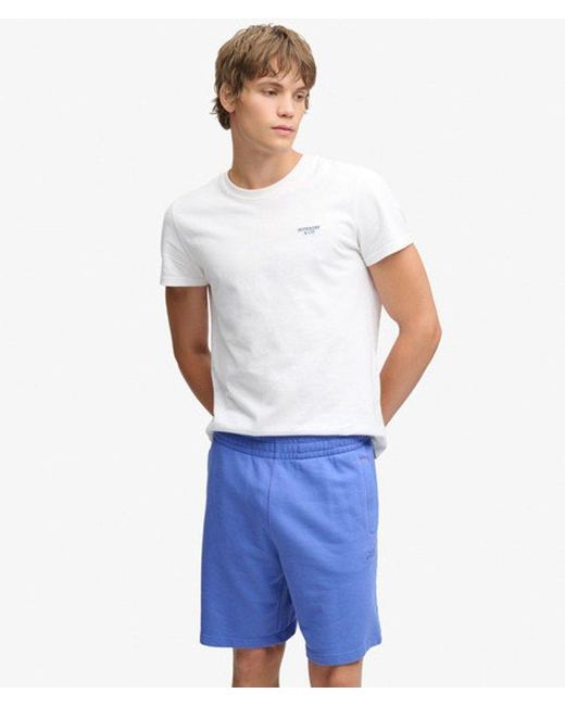 Superdry Blue & Co Essential Logo Jersey Shorts for men