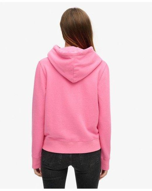 Femme Sweat À Capuche Et Motif Archive Taille Superdry en coloris Red
