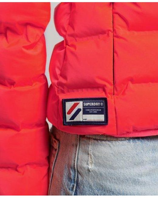 Superdry Red Heat Sealed Padded Jacket