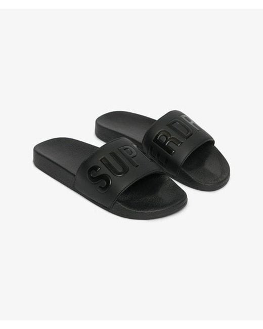 Superdry Black & Co Pool Sliders for men
