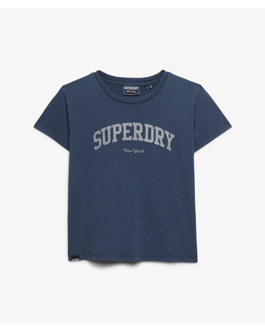 Superdry Blue & Co Athletic Essentials Fitted Graphic T-shirt