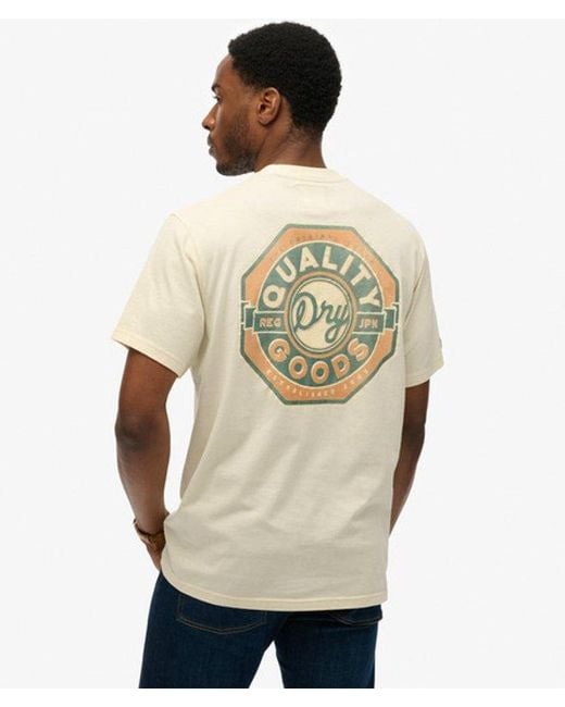 Superdry White & Co Tap Room Oversized T-shirt for men