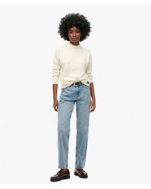 Superdry Blue & Co Mid Rise Straight Leg Jean