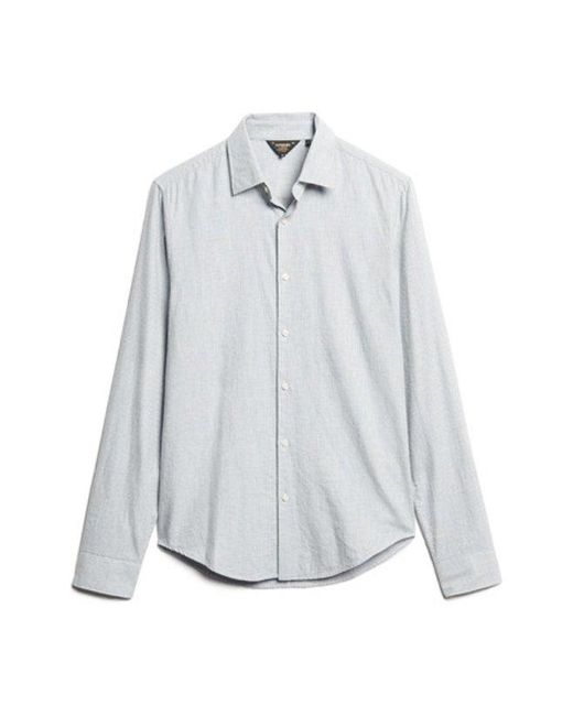Superdry Gray & Co Long Sleeve Cotton Smart Shirt for men