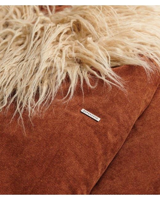 Superdry Natural Long Afghan Coat