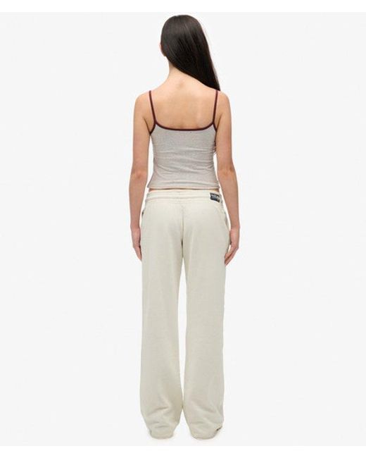Superdry White & Co Athletic Essentials Low Rise Flare joggers