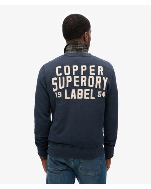 Superdry Workwear Sweatshirt Met Applicatie in het Blue voor heren