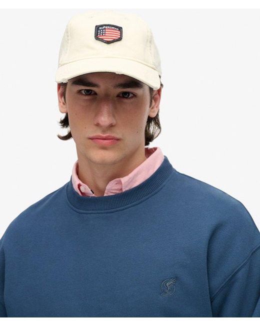 Superdry Blue & Co Oversized Crew Sweatshirt for men