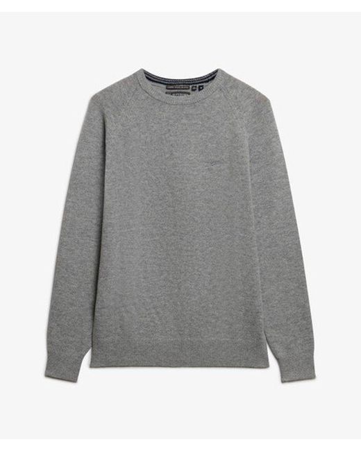 Superdry Gray & Co Wool Blend Jumper for men