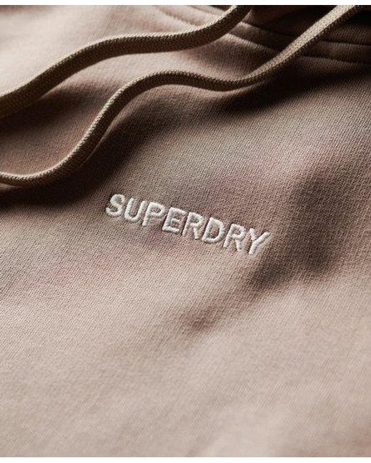 Superdry Natural Micro Logo Graphic Loose Hoodie for men