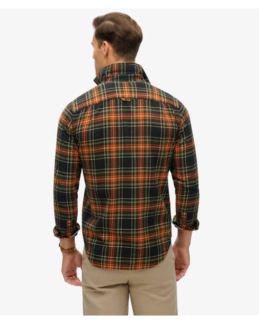 Superdry Orange & Co Long Sleeve Cotton Lumberjack Shirt for men