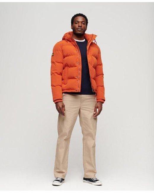 Superdry Red Everest Short Hooded Puffer Jacket for men