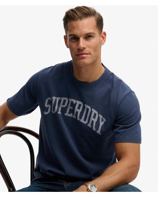 Superdry Blue & Co Athletic Essentials T-shirt for men