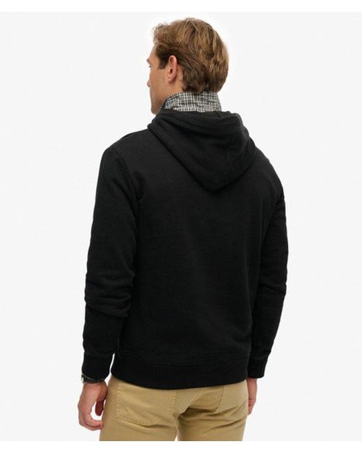 Superdry Black & Co Essential Logo Hoodie for men
