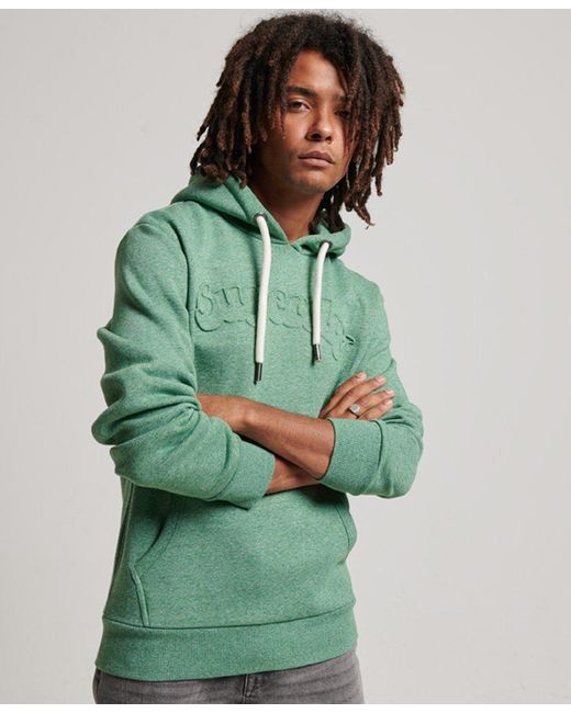 Superdry Vintage Cooper Class Embossed Hoodie Green / Bright Green Grit for  Men | Lyst