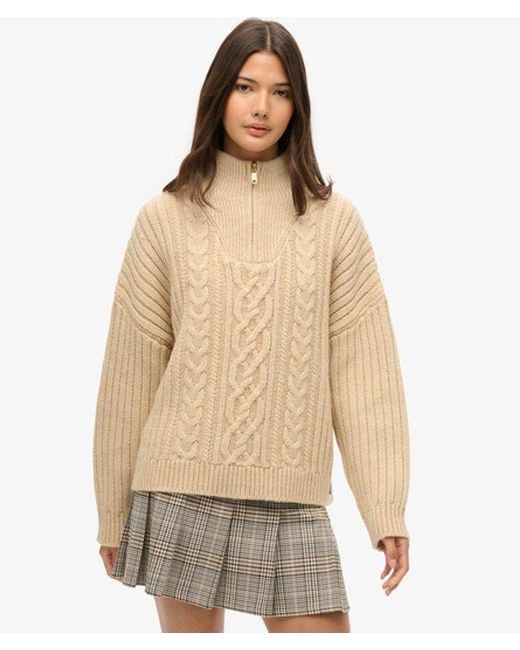 Superdry Natural & Co Low Rise Pleated Mini Skirt