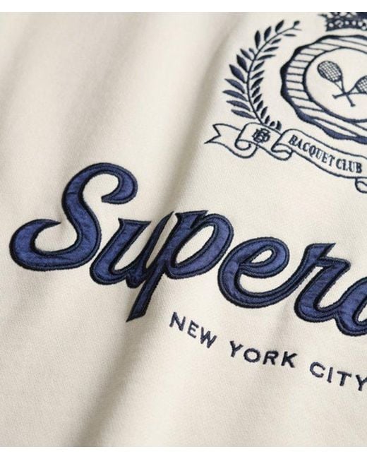 Superdry White & Co Country Club Loose Crew Sweatshirt