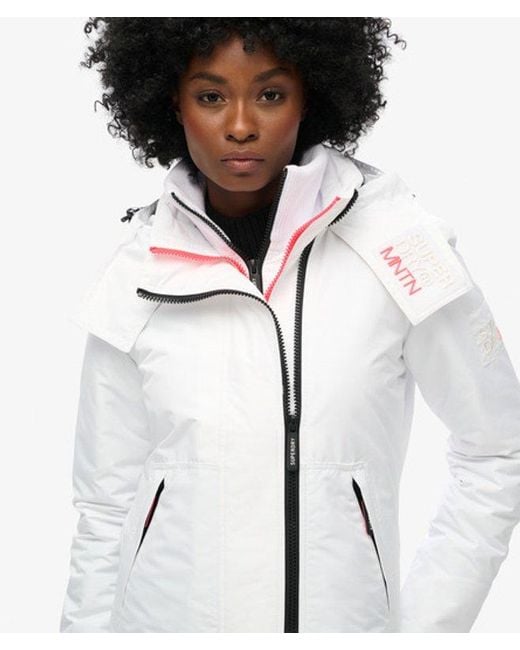 Superdry White & Co Hooded Mountain Windbreaker Jacket