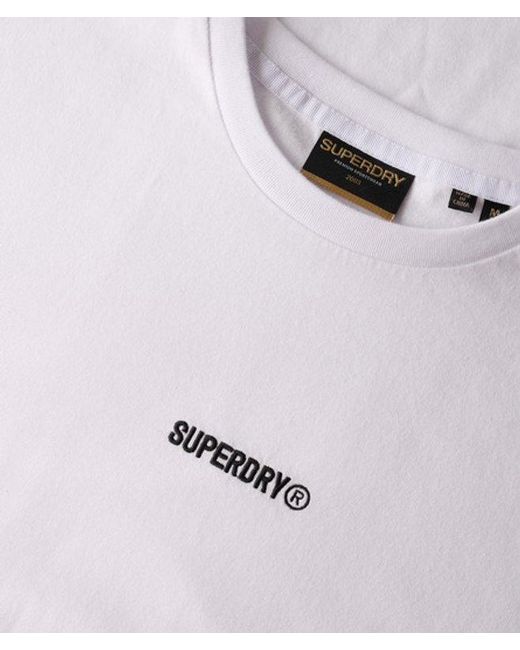 Superdry White & Co Micro Logo T-shirt for men