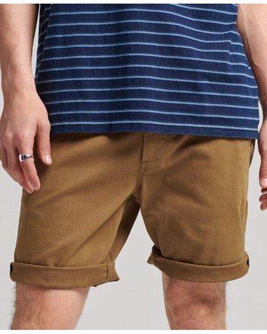 Pantalones cortos chinos Vintage Officer Superdry de hombre de color Marrón  | Lyst
