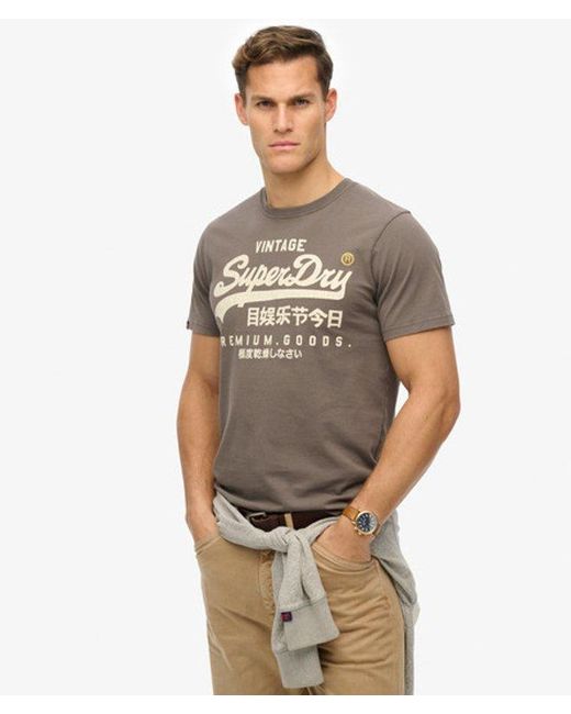 Superdry Gray & Co Vintage Logo Workwear Relaxed T-shirt for men
